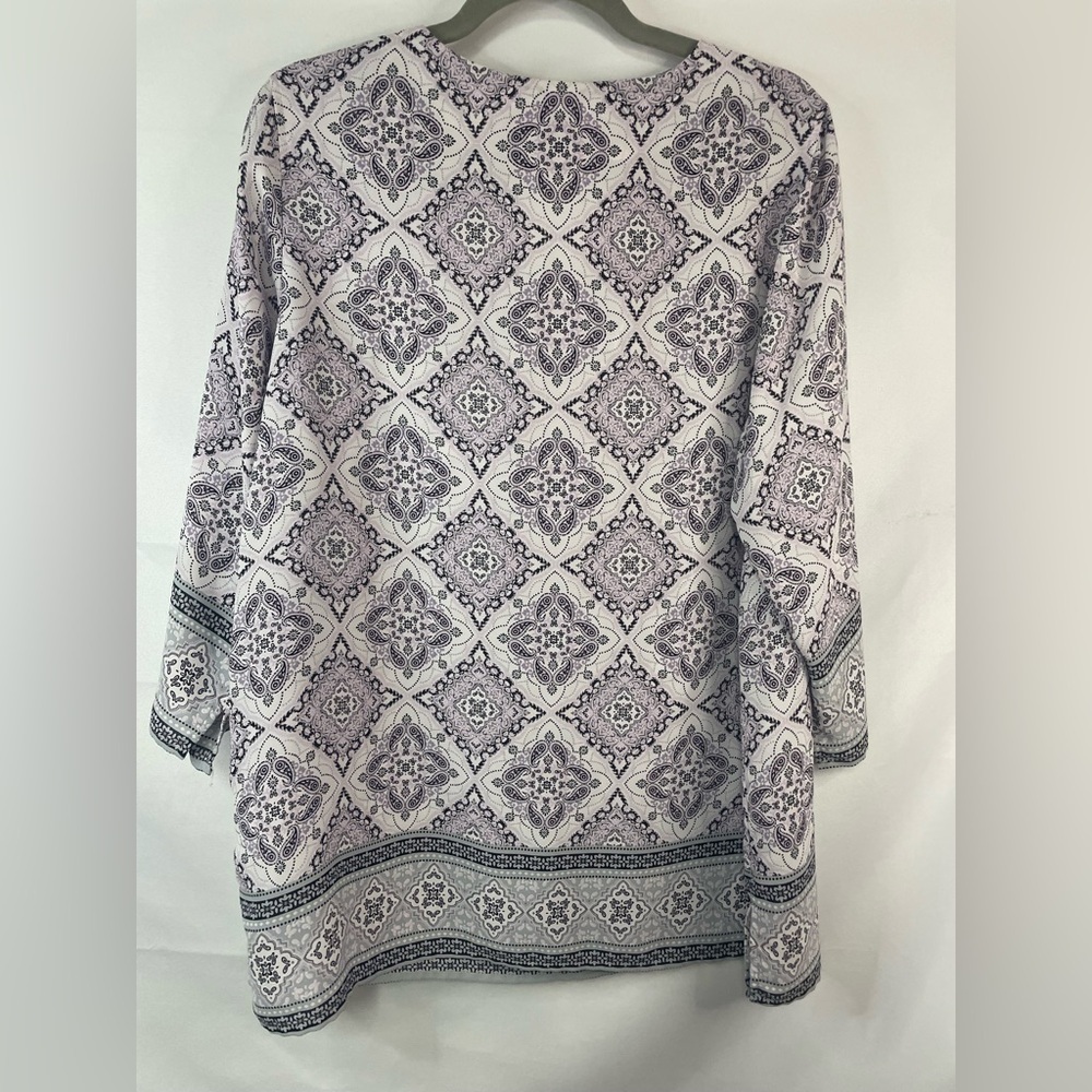 Cynthia Rowley purple tunic, light weight and lovely! Size 1X - Picture 4 of 5